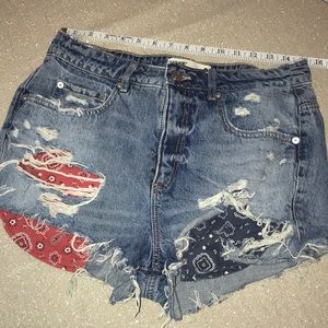 Garage Distressed Jean Shorts